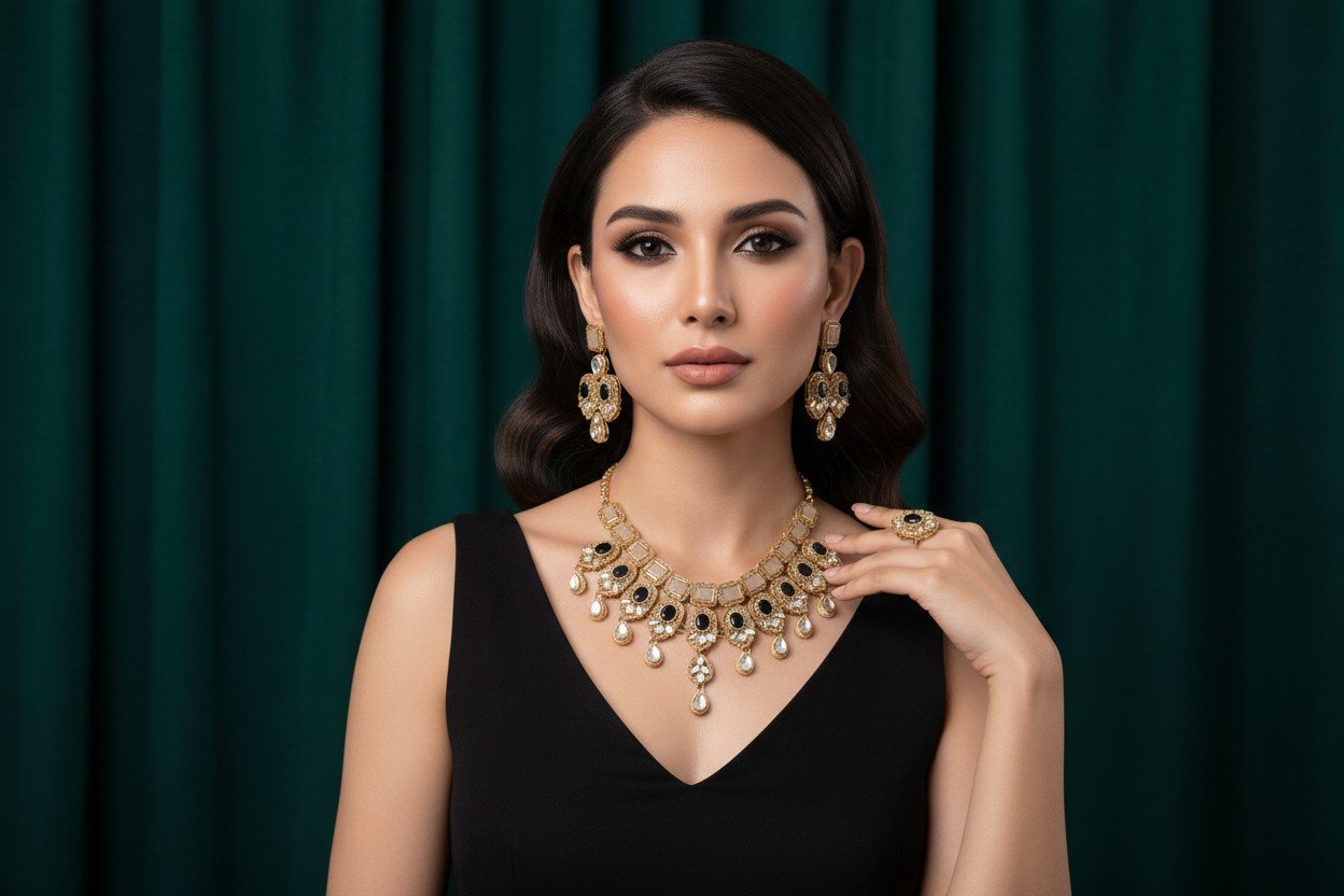 Black & White Diamond Elegance Set