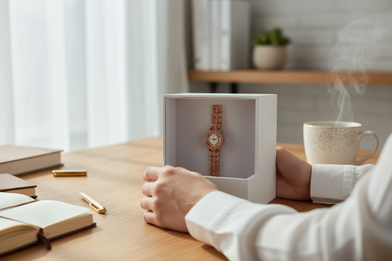 Rose Gold Elegent Watch