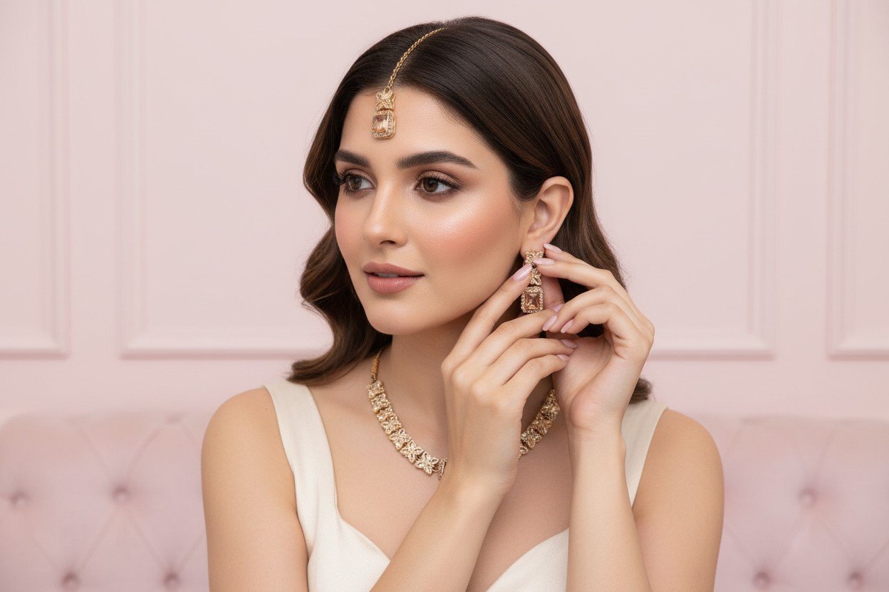 Diamond Moti Grace Set