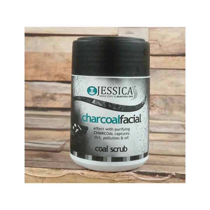 Jessica Charcoal Facial Scrub 230ML – Deep Cleansing & Oil Control | Nuvari