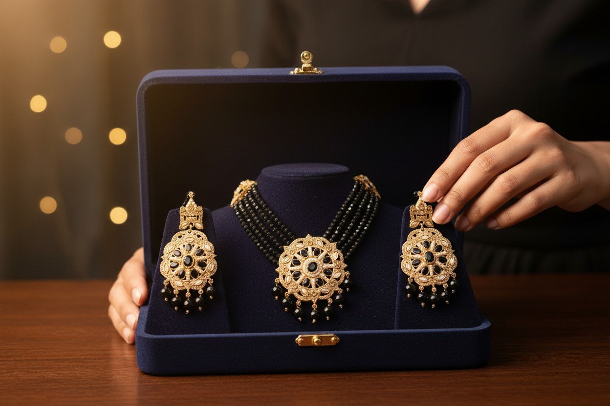Black Moti Royale Elegance Set - image 3