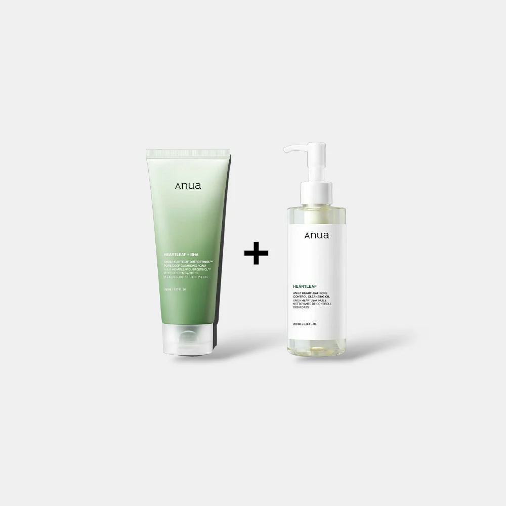 Deal 2 | HeartLeaf Cleansing Foam + Cleansing Oil | Anua