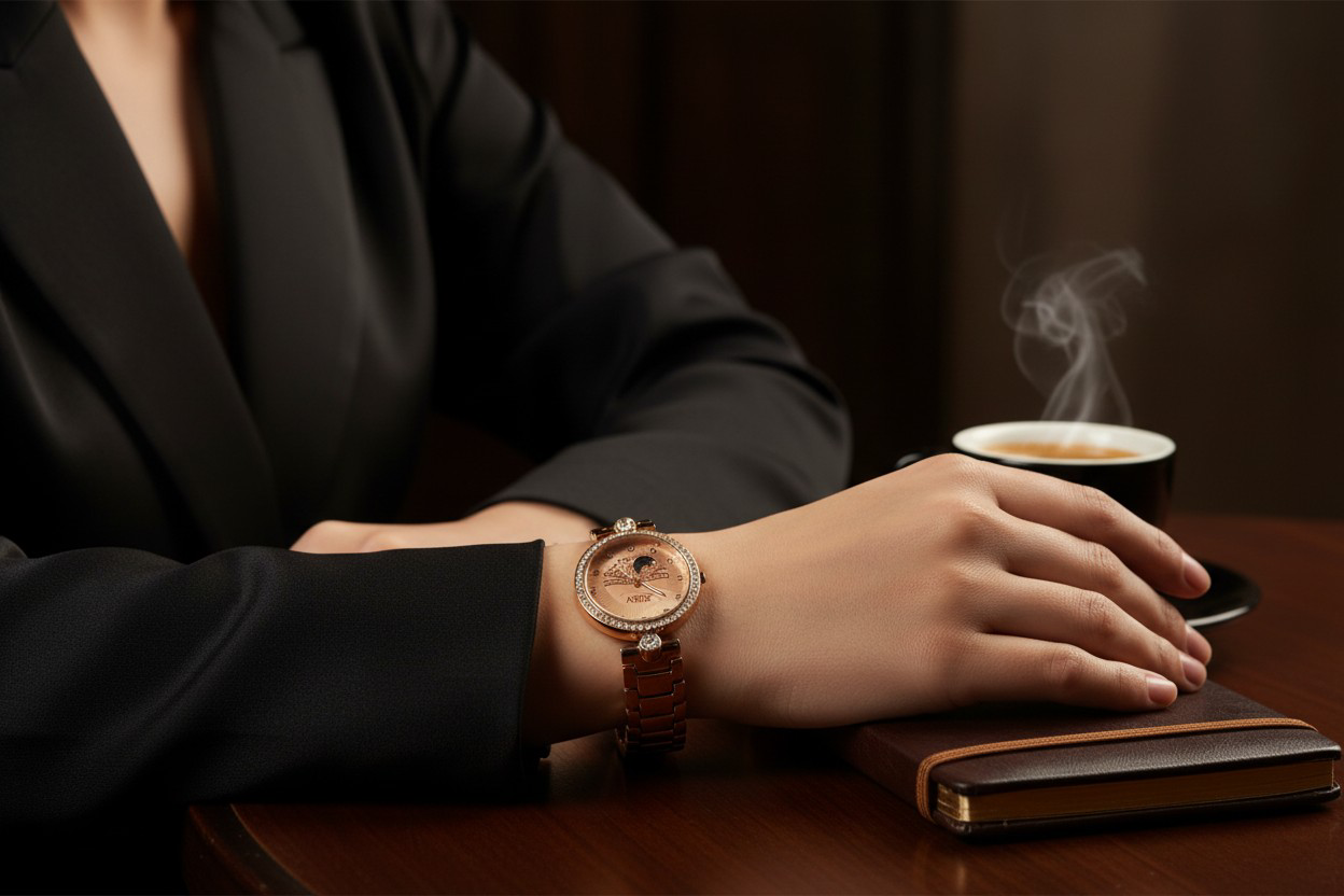Rose Gold Elegent Watch