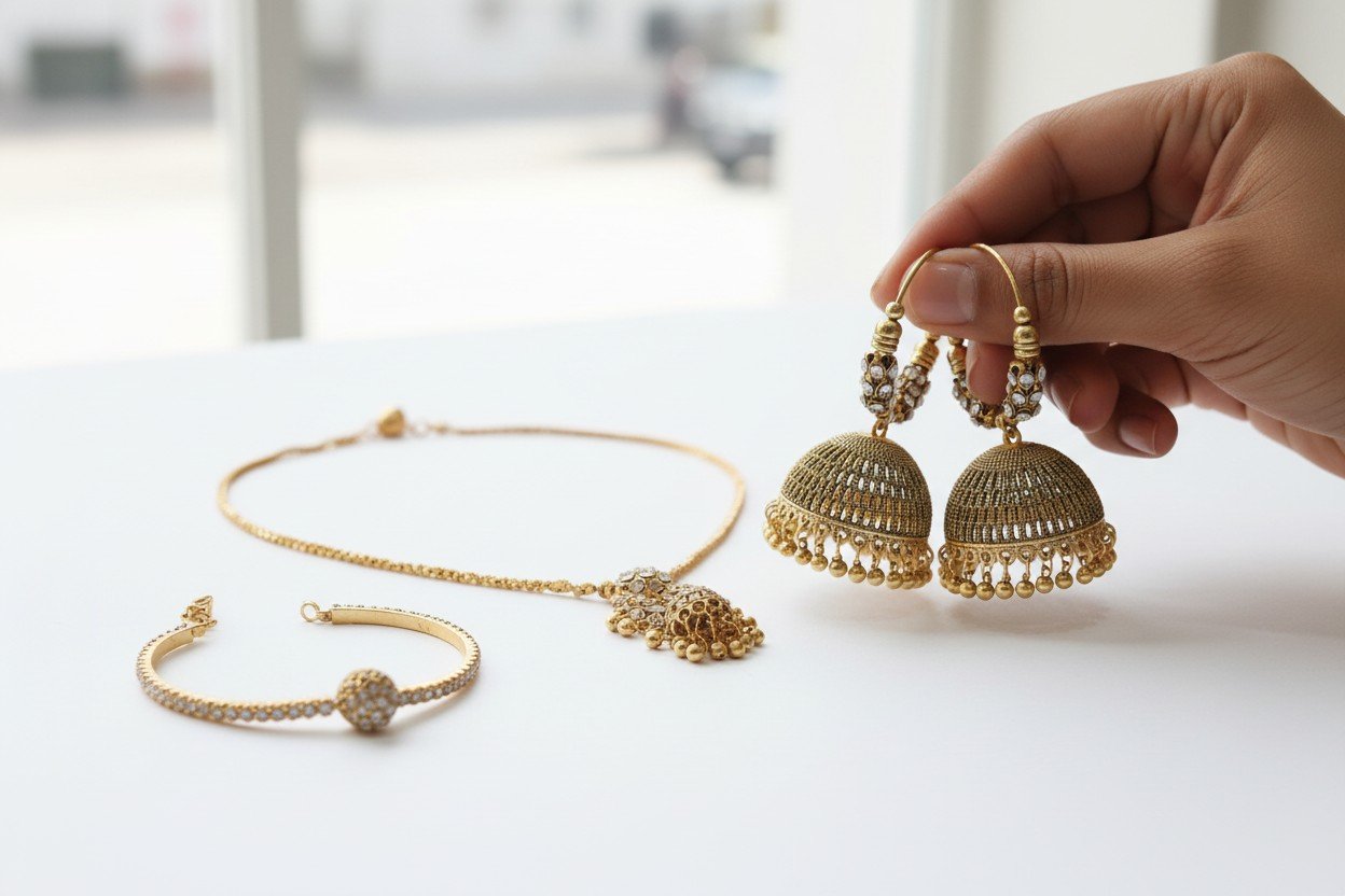 NovaLuxe Contemporary Jhumka - image 3